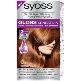 Syoss Gloss Sensation Šetrná farba na vlasy bez amoniaku 7-76 marhuľový medený 115 ml