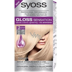 Syoss Gloss Sensation Šetrná farba na vlasy bez amoniaku 10-1 Kokosová blond 115 ml