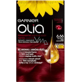 Garnier Olia farba na vlasy bez amoniaku 6.66 Svetlá granátovo červená