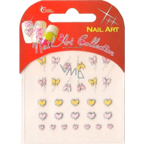 Absolute Cosmetics Nail Art samolepiace nálepky na nechty 3DG001S 1 aršík