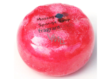 Fragrant Red Delicious Glycerínové mydlo masážne s hubkou naplnenou vôňou parfumu DKNY Red Delicious v červenej farbe 200 g