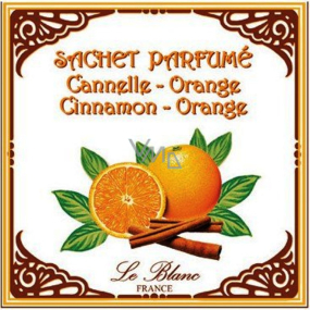 Le Blanc Cinnamon Orange - Škorica a pomaranč Vonný sáčok Škorica a pomaranč 11 x 11 cm 8 g