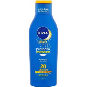 Nivea Sun Protect & Moisture OF20 + hydratačné mlieko na opaľovanie 200 ml