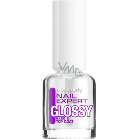 Miss Sporty Nail Expert Glossy Base & Top Coat podkladový a vrchný lak na nechty 8 ml
