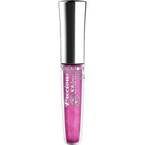 Miss Sporty Precious Shine 3D Lip Gloss lesk na pery 410 Bling Plum 7,4 ml