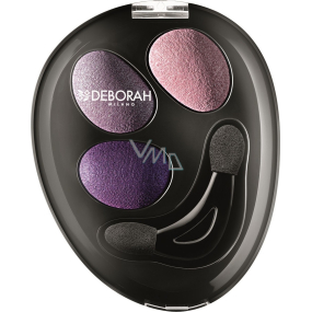 Deborah Milano Trio Hi-Tech Eyeshadow očné tiene 04 Purple Deluxe 4,2 g