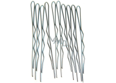 Duko Sponky do vlasov strieborné 6 cm 10 kusov