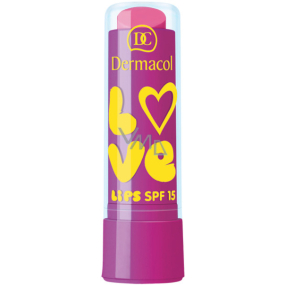 Dermacol Love Lips SPF15 balzam na pery 10 Grape 3,5 ml