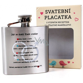 Albi Svadobné Placátka Pre novomanželov z nerezovej ocele 110 ml