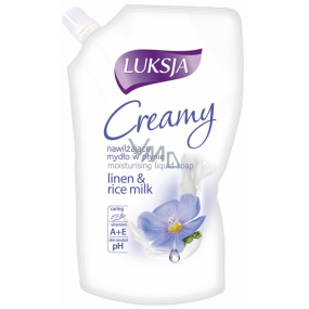 Luksja Creamy Linen & Rice milk tekuté mydlo náhradná náplň 400 ml