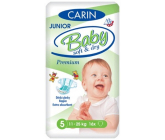 Carin Baby Soft & Dry Junior 5, 11 -25 kg plienkové nohavičky 16 kusov