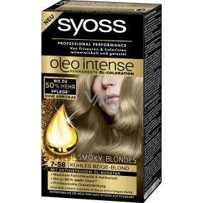 Syoss Oleo Intense Color farba na vlasy bez amoniaku 7-58 Popolavo plavý