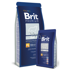 Brit Premium Light pre dospelých psov s problémami s nadváhou 3 kg Kompletné krmivo