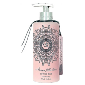 Vivian Gray Aroma Selection Lotus & Rose luxusné tekuté mydlo s dávkovačom 400 ml