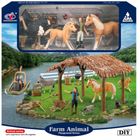 Hracia súprava EP Line Model Series Animal World River so zvieratami a figúrkami, odporúčaný vek 3+