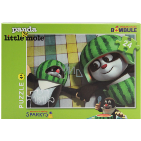 EP Line Puzzle Krtko a panda s melónom 24 dielikov, odporúčaný vek 4+