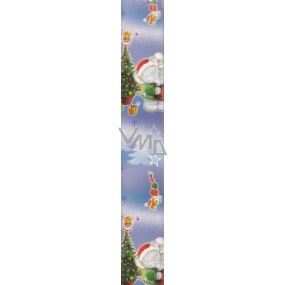 Ditipo Darčekový baliaci papier 70 x 200 cm Vianočné modrý Slony 2013900