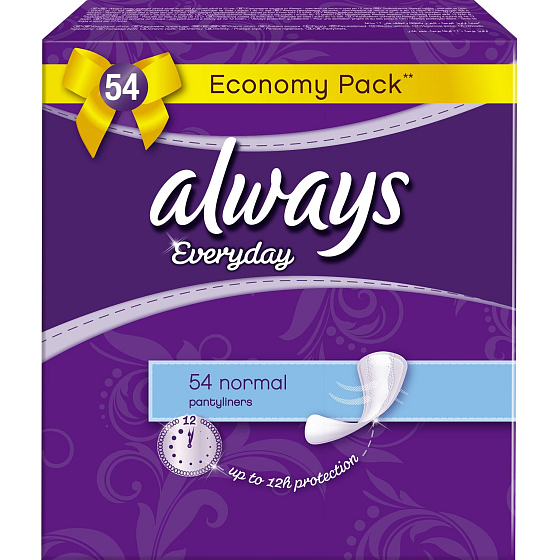 Always Everyday Normal slipové intímne vložky 54 kusov