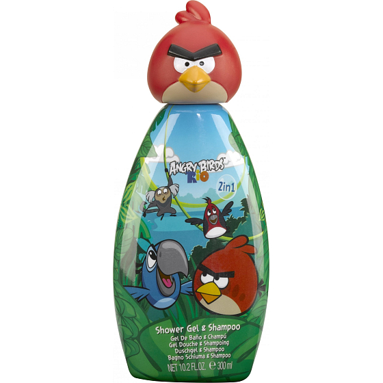 Angry Birds Red Bird Rio 2v1 sprchový gél a šampón pre deti 300 ml