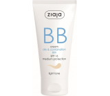 Ziaja BB SPF 15 krém mastná a zmiešaná pleť 01 Light 50 ml