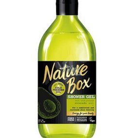 Nature Box Avokádo Regeneračný sprchový gél so 100% za studena lisovaným olejom, vhodné pre vegánov 385 ml