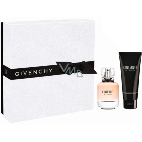 Givenchy L Interdit toaletná voda pre ženy 50 ml + telové mlieko 75 ml, darčeková sada