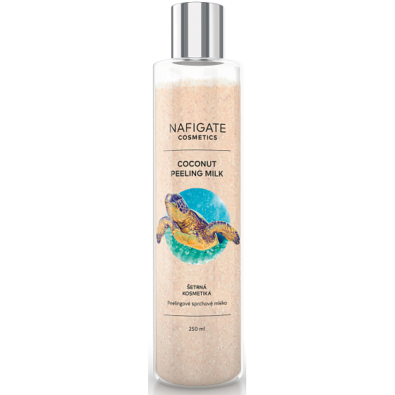 Nafigate Cosmetics Coconut peelingové sprchové mlieko s prírodným polymérom P3HB 250 ml