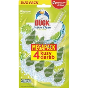 Duck Active Clean Citrus WC závesný čistič s vôňou 4 x 38,6 g