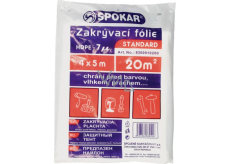 Spokar Standard Zakrývacia fólia HDPE, 7 μ, 20 m?, 4 × 5 m