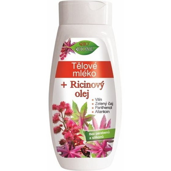 Bion Cosmetics Ricínový olej telové mlieko pre všetky typy pokožky 400 ml