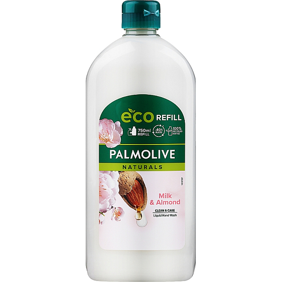 Palmolive Naturals Milk & Almond refill tekuté mydlo náhradná náplň 750 ml