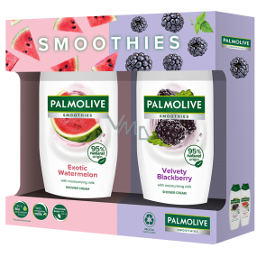 Palmolive Smoothies Exotic Watermelon sprchový krém 500 ml + Velvety Blackberry sprchový krém 500 ml, kozmetická sada pre ženy