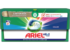 Ariel All-in-1 Pods Farebné gélové kapsuly na farebnú bielizeň 31 kusov
