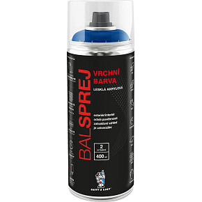 BALSPREJ vrchná univerzálna akrylová farba v spreji, RAL 5015 nebeská modrá, 400 ml BALSPREJ vrchná univerzálna akrylová farba v spreji, RAL 5015 nebeská modrá, 400 ml