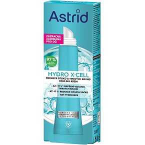 Astrid očný gél Hydro X-Cell proti opuchom a kruhom, 15 ml