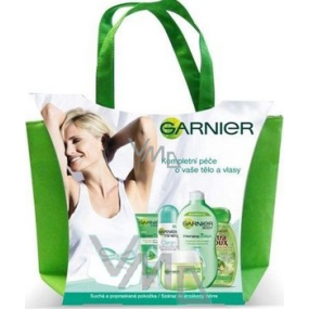 Garnier Starostlivosť o telo a vlasy krém + deo + šampón + krém na ruky + mlieko + taška, kozmetická sada