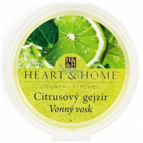 Heart & Home Citrusový gejzír Sójový prírodný voňavý vosk 27 g