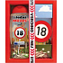 Bohemia Gifts Všetko najlepšie 18 sprchový gél 300 ml + ručne vyrábané toaletné mydlo 55 g, kozmetická sada