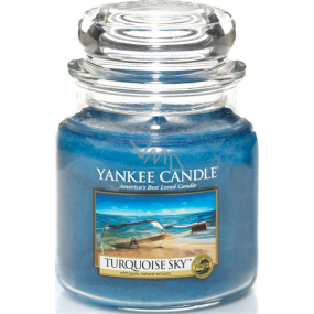 Yankee Candle Turquoise Sky - Tyrkysové neba vonná sviečka Classic strednej sklo 411 g