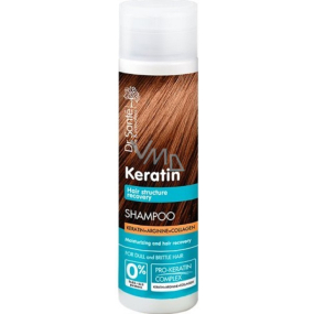 Dr. Santé Keratin Hair regeneračný a hydratačný šampón pre krehké lámavé vlasy bez lesku 250 ml