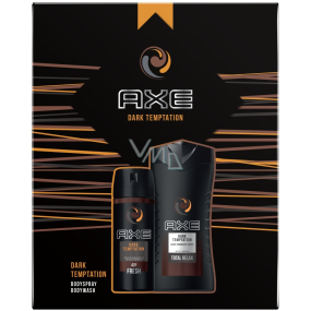 Axe Dark Temtaption sprchový gél pre mužov 250 ml + dezodorant sprej pre mužov 150 ml, kozmetická sada