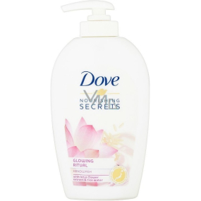 Dove Nourishing Secrets Rozžiarujúca Rituál Lotosový kvet a ryžová voda tekuté mydlo s dávkovačom 250 ml