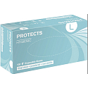 Sempermed Protects Hygienic Vinyl clear Rukavice jednorazové, bez púdru, číre, vinylové, veľkosť L, box 100 kusov