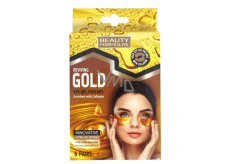 Beauty Formulas Gold zlaté gélové pásky pod oči s kolagénom 6 párov