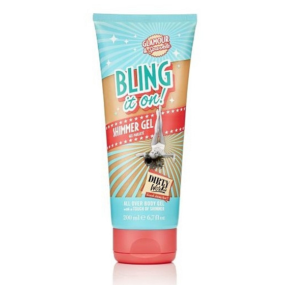 Dirty Works Bling It On trblietavý gél na telo 200 ml