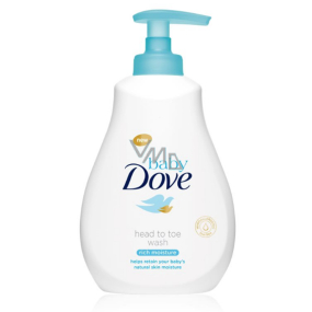 Dove Baby Rich Moisture umývací gél na telo a vlasy pre deti 200 ml