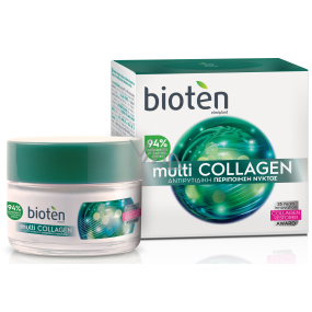Bioten Multi Collagen nočný krém proti vráskam 50 ml