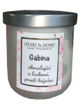 Heart & Home Svieža sójová sviečka s vôňou ľanu s názvom Gábina 110 g
