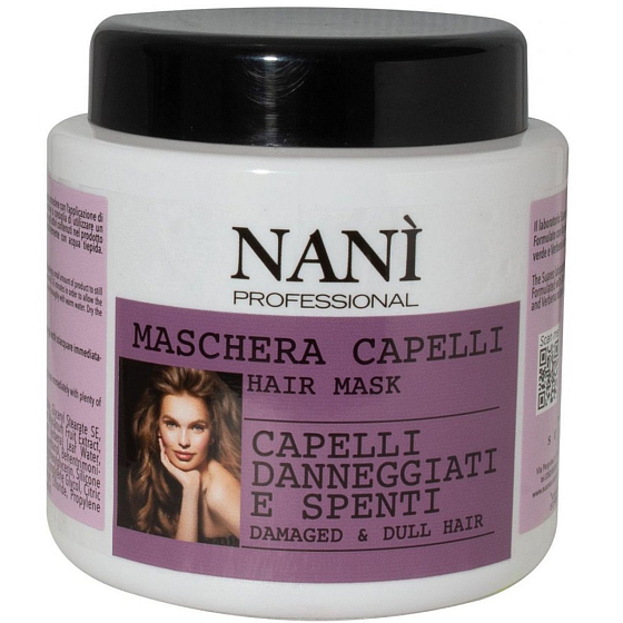 Naní Professional Milano maska na vlasy na obnovu poškodených vlasov 500 ml