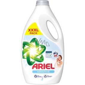Ariel Sensitive Skin tekutý prací gél na jemné a detské oblečenie 64 dávok 3,2 l